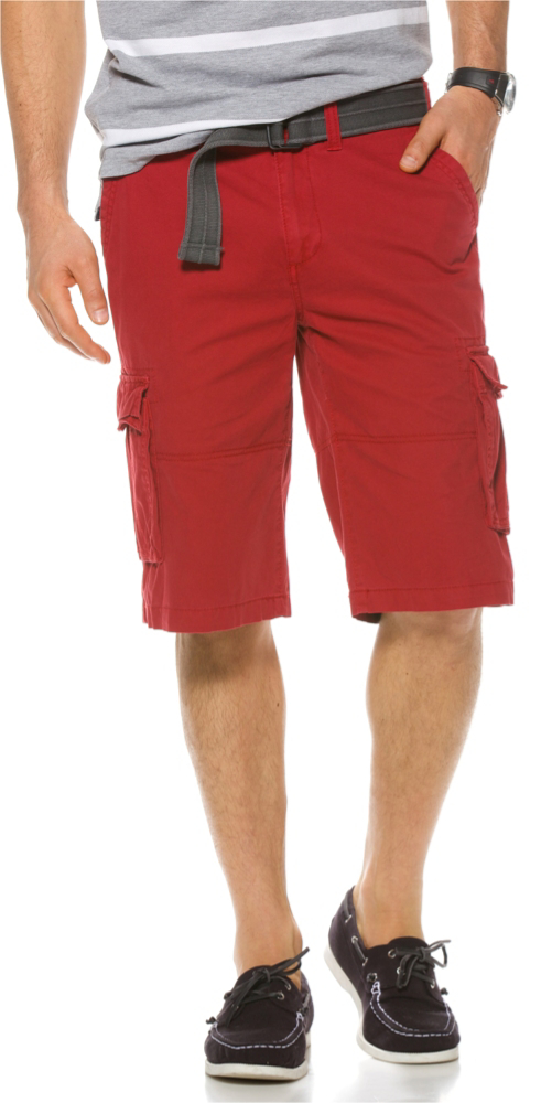 Herren Cargo Bermuda rot Gr&ouml;&szlig;e:40, Charles V&ouml;gele