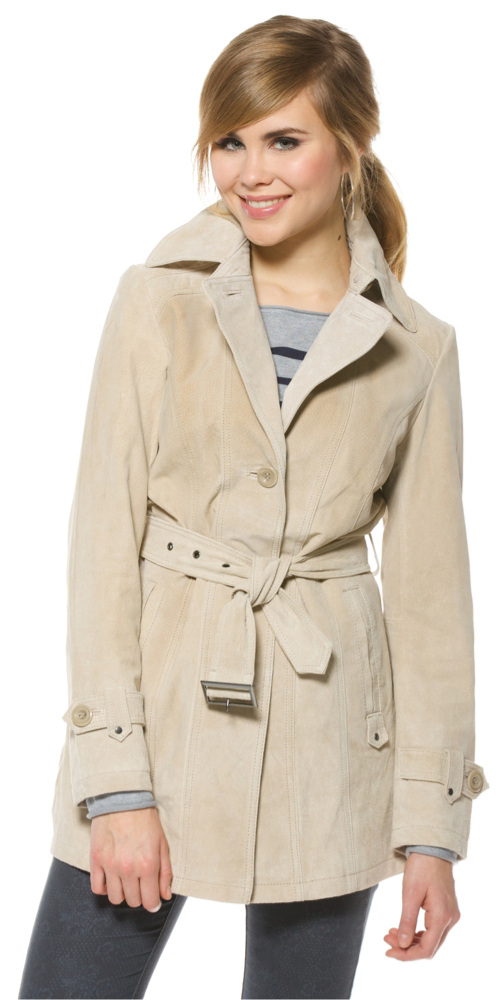 Damen Leder Jacke beige Gr&ouml;&szlig;e:42, Charles V&ouml;gele