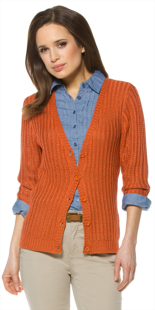 Damen Strickjacke rot Gr&ouml;&szlig;e:XXL, Charles V&ouml;gele