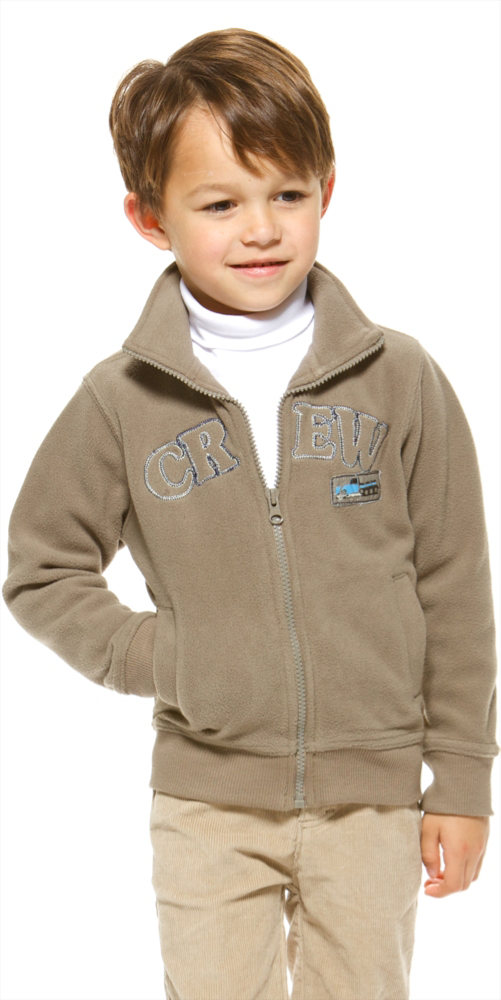 Jungen Fleece Jacke braun Gr&ouml;&szlig;e:110, Charles V&ouml;gele